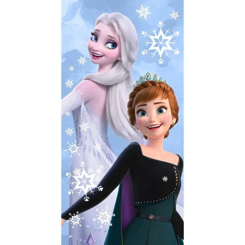 Bawełniany ręcznik dziecięcy 70x140 cm Frozen "Sisters" – Jerry Fabrics