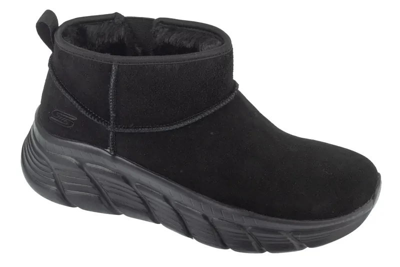 Skechers Bobs B Flex Hi - Hi Frost 117390-BBK, Damskie, Czarne, buty zimowe, skóra zamszowa, rozmiar: 40