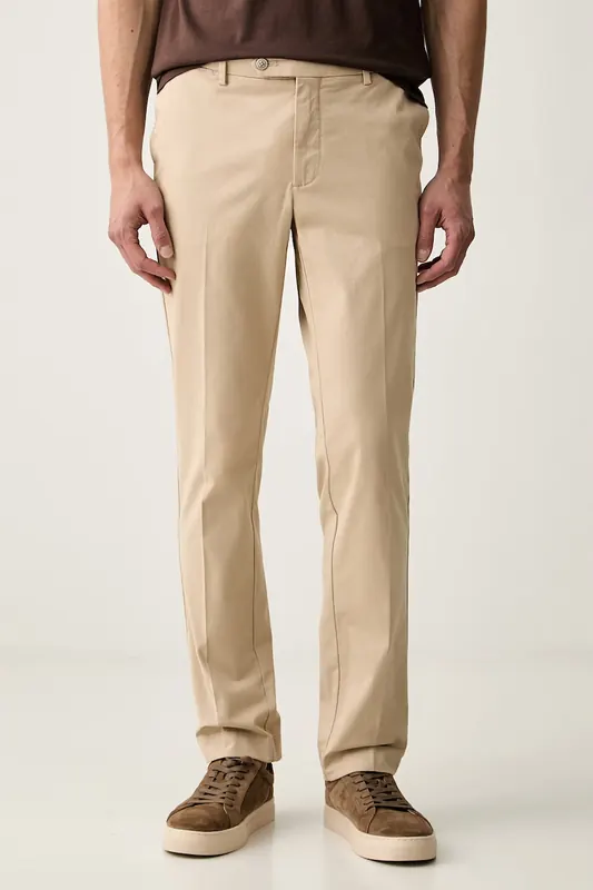 Hackett London spodnie chinos męskie bawełniane z elastanem