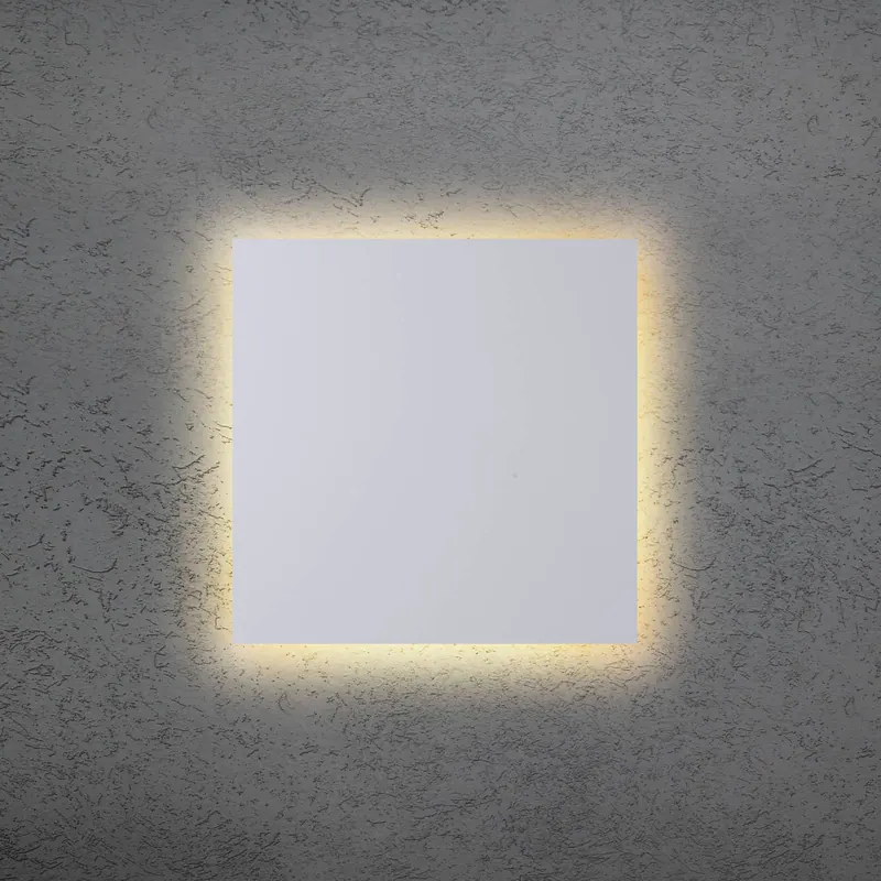 Kinkiet LED BLADE Q, biały, 34 x 34 cm, metal, ściemniany