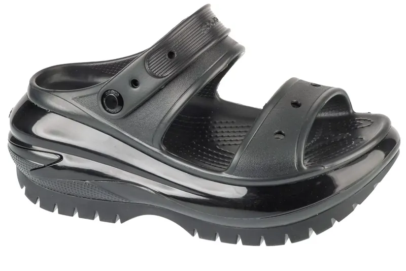 Crocs Classic Mega Crush Sandal 207989-001, Damskie, Czarne, klapki, syntetyk, rozmiar: 38/39