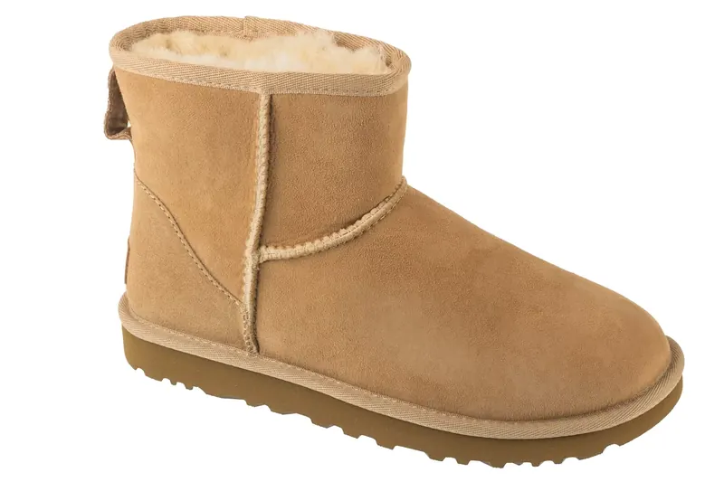 UGG Classic Mini II 1016222-SAN, Damskie, Brązowe, buty zimowe, skóra zamszowa, rozmiar: 39
