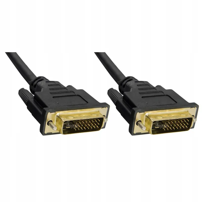 Akyga Kabel DVI Adapter Do Pc Monitor Karta Graficzna DVI I 24 1 Złocone