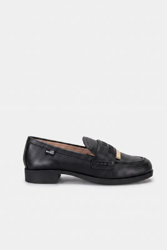 Moschino Goatskin Loafer Black Maat: 37 | Instappers Outlet | Dames | Zwart