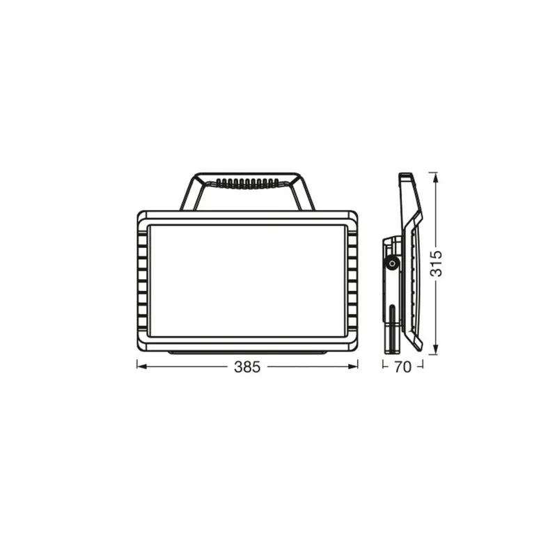 Lampa robocza LED OSRAM VALUE BATTERY, 26 W, czarna, IP54