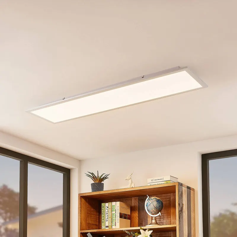 Lindby Smart Panel sufitowy LED Kjetil 120 x 30 cm Tuya RGB CCT