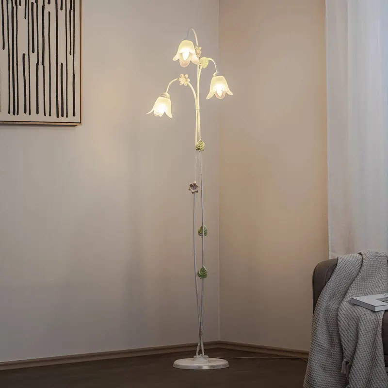 Lampa stojąca Botton w stylu florenckim, 3-punktowa