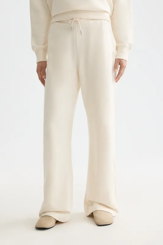 Scotch & Soda Artwork Wide Leg Sweatpants Off White Maat: L | Joggingbroeken Outlet | Dames | Wit