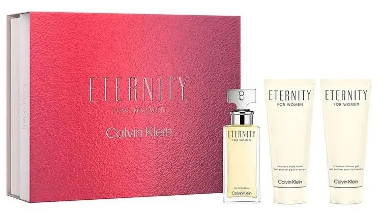 Calvin klein Eternity - woda perfumowana 100 ml + balsam do ciała 100 ml + woda perfumowana 10 ml