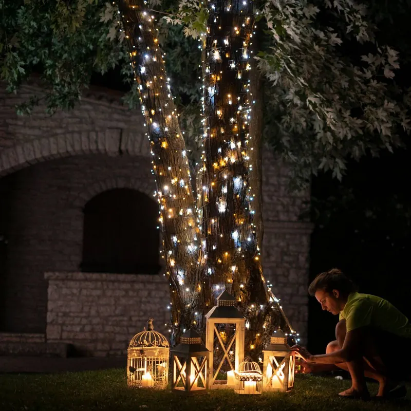 Łańcuch świetlny LED Twinkly CCT, 250-fl. 20 m czarny