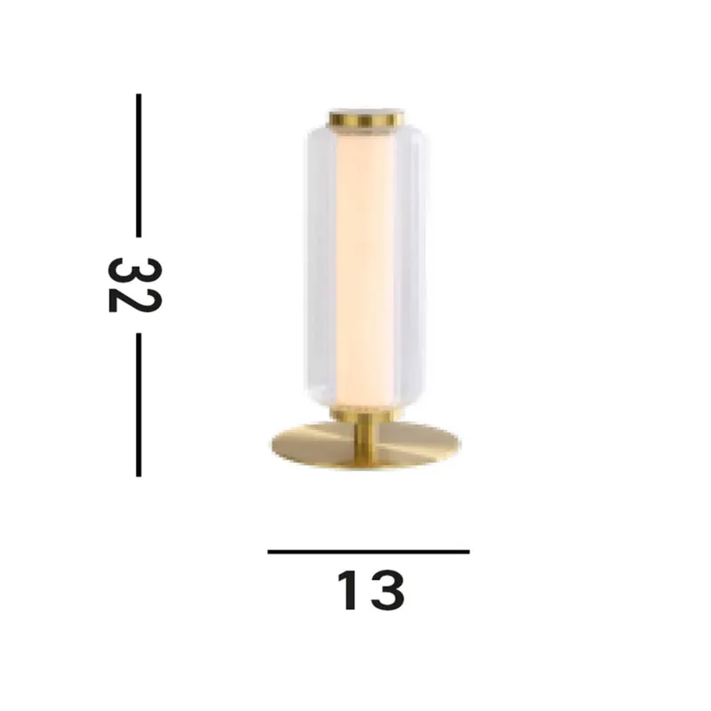 Lampa stołowa LED Mod, w kolorze mosiądzu, ściemniana 3-stopniowo, stalowa
