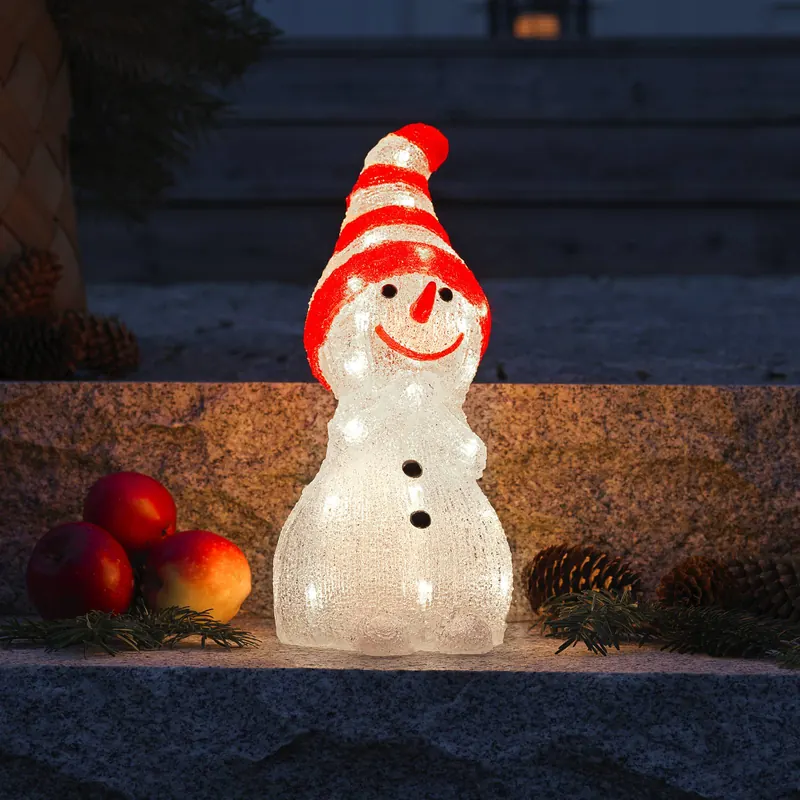 Figurka LED bałwan na zewnątrz, IP44