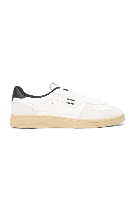 Tommy Hilfiger The Greenwich Edge Sneakers Ecru/black Maat: 41 | Outdoorschoenen Outlet | Heren | Ecru
