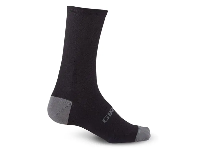 Skarpety GIRO HRC + MERINO WOOL czarny charcoal (XL (46-48))