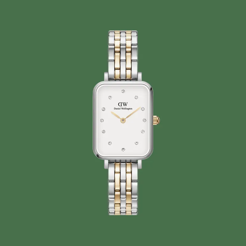 Daniel Wellington DW Watch Quadro Lumine 5-link two-tone 20x26mm Silver