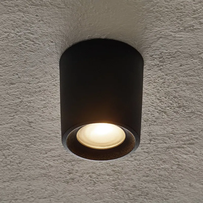 Downlight Livia 9,6 cm czarny/szroniona żywica syntetyczna GU10 CCT