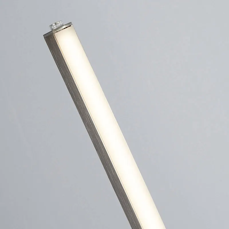 Lampa stojąca LED Tribeca, srebrny/biały, metal, CCT, 150 cm