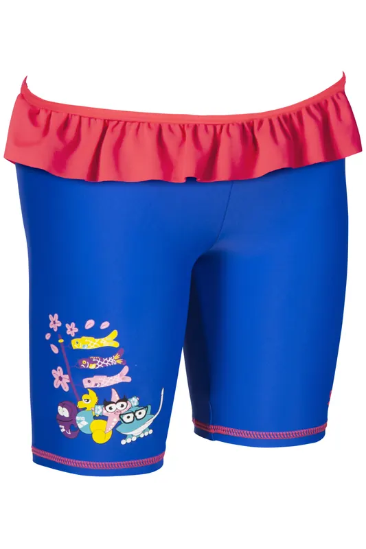 Arena Awt Kids Girl Uv Jammer Neon Blue-fluo Red Maat: 1-2 | Badmode Outlet | Unisex | Blauw