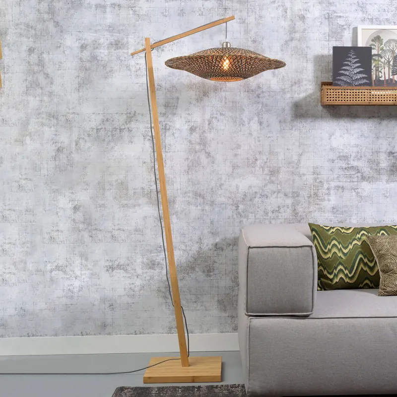 GOOD & MOJO Bali lampa stojąca stojak natura Ø60cm
