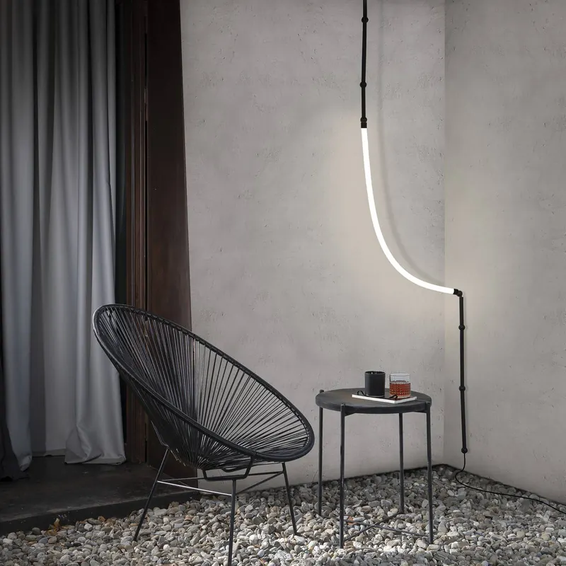 Karman Leda Floor lampa wisząca LED, 1-pkt. czarna