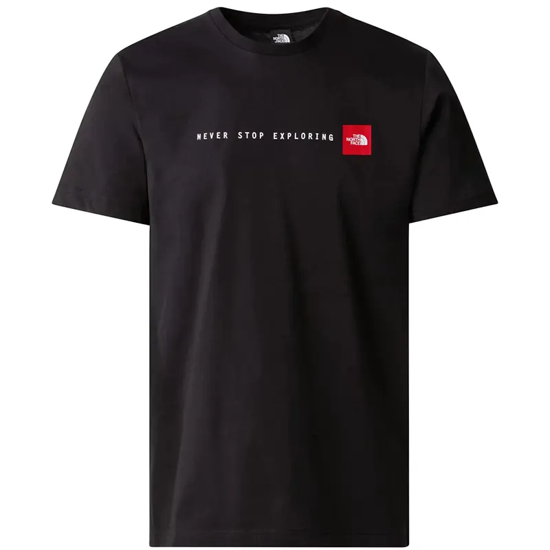 The North Face S/S Never Stop Exploring Tee NF0A87NSJK31, Męskie, Czarne, t-shirty, bawełna, rozmiar: XL