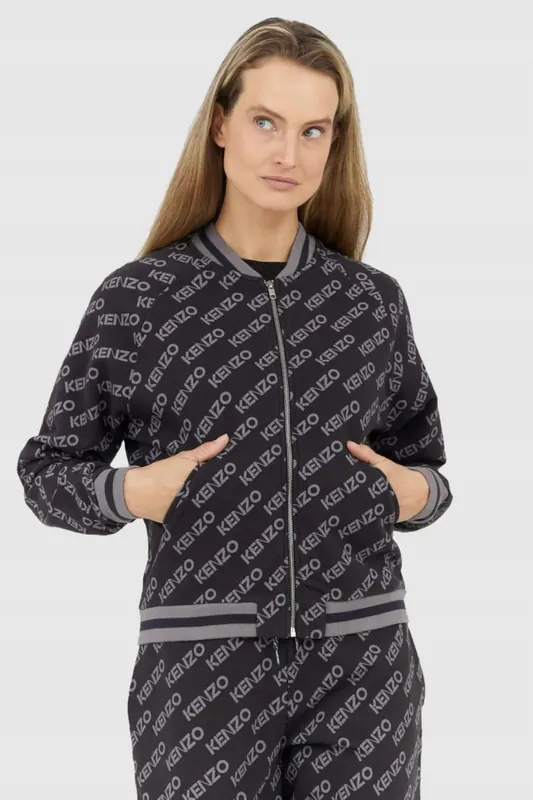 Kenzo Rozpinana bluza damska w logo L