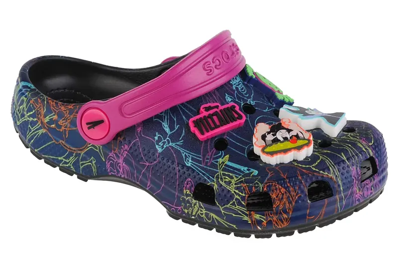 Crocs Disney Villains Classic Kids Clog 207722-001, Dla dziewczynki, Granatowe, klapki, syntetyk, rozmiar: 29/30