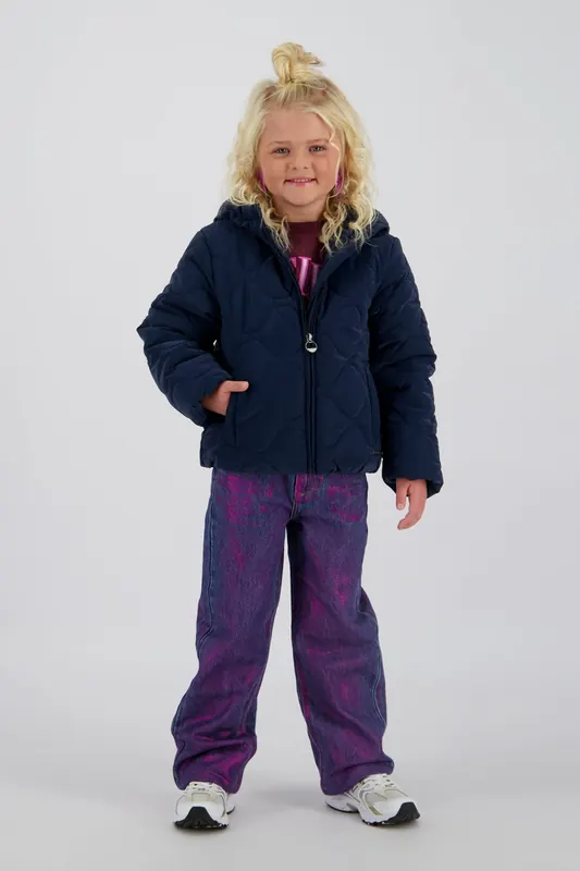 Vingino Girls Tanije Jacket Outdoor Dark Blue Maat: 4 | Sportkleding Outlet | kids | Blauw