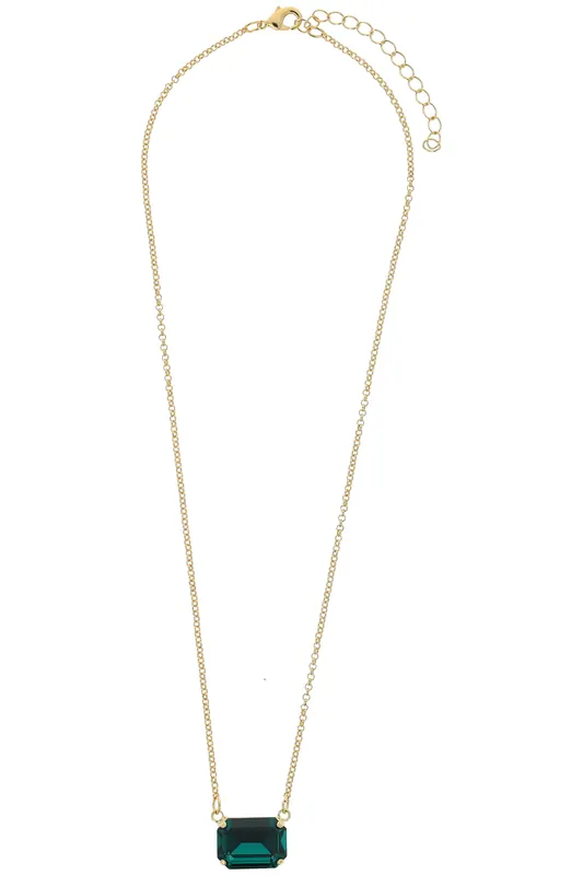 OTAZU Lady Di Necklace Emerald Green Maat: OS | Kettingen Outlet | Dames | Groen