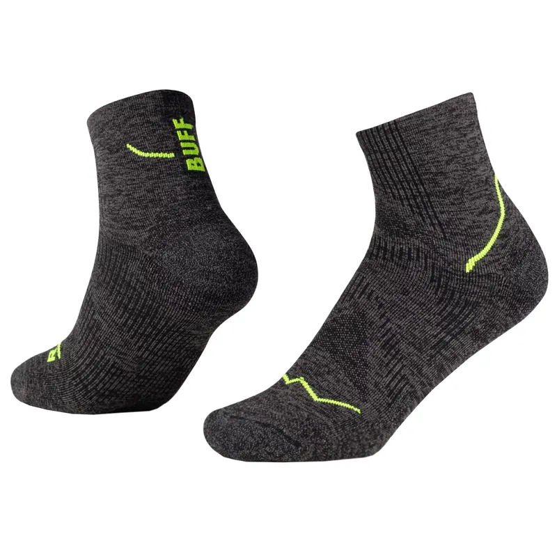 BUFF DryFlx Quarter Socks 137790999, Unisex, Czarne, skarpetki, poliamid, rozmiar: 36-38