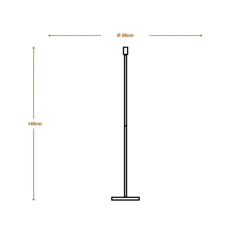 Lampa podłogowa OSRAM DECOR STICK, ciemnoszara, wysokość 146 cm, 1 x E27
