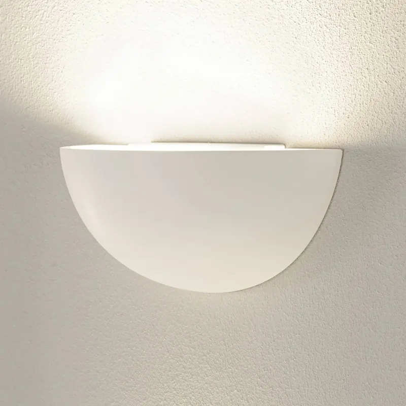 Lampa ścienna SLV Plastra 101, biały, gips, szerokość 14 cm