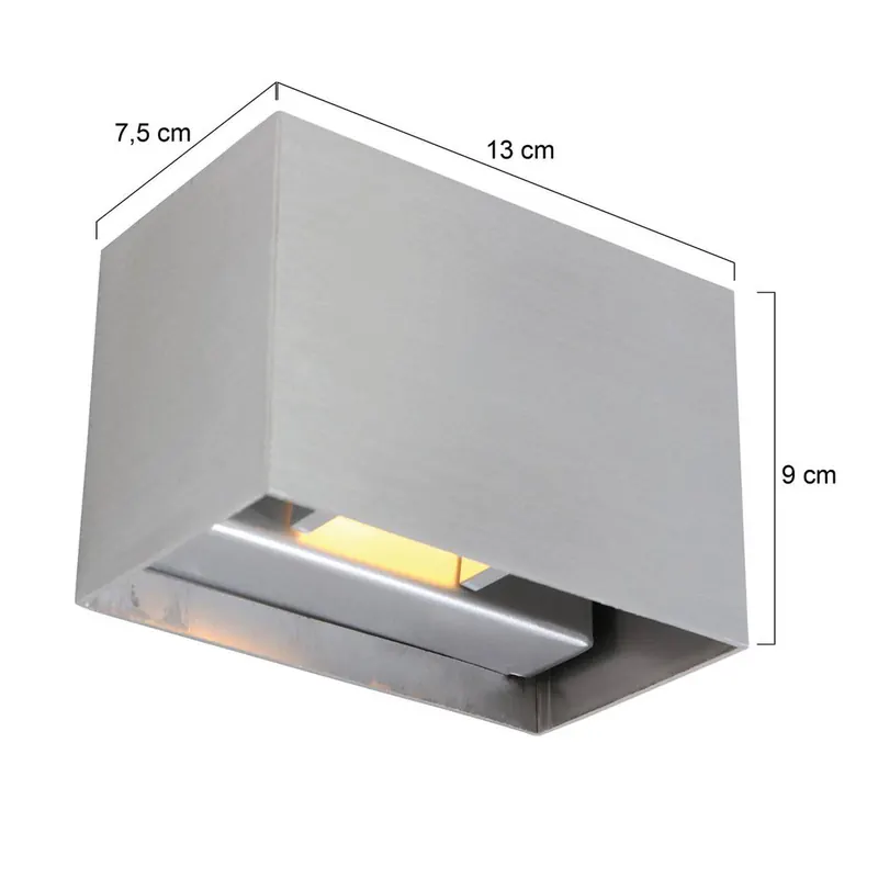 Kinkiet LED Muro 3365, stalowo-szary, kątowy, G9, 2700 K