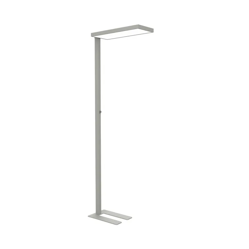 Lampa stojąca biurowa LED MAULjura, kolor srebrny, aluminium, 196,5 cm