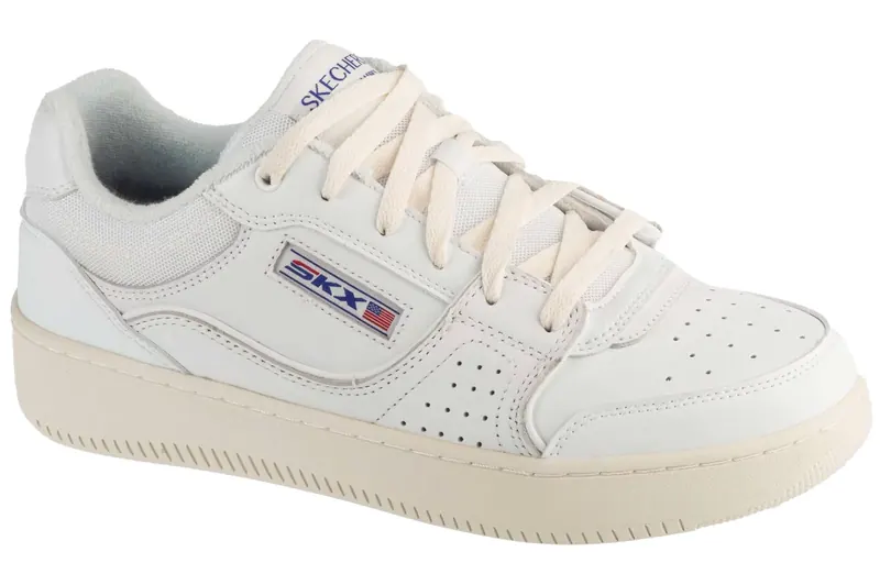 Skechers Sport Court 2.0 - Crowne 254026-WHT, Męskie, Białe, buty sneakers, skóra naturalna, rozmiar: 41