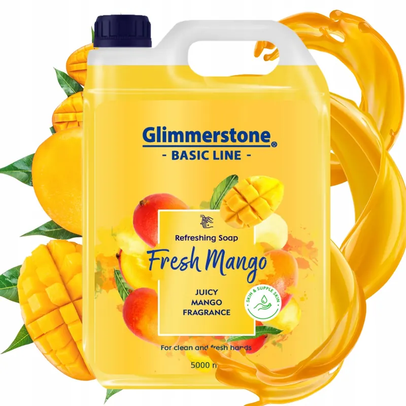 Glimmerstone Kremowe Mydło W Płynie Do Rąk Nawilżające Świeże Mango 5L