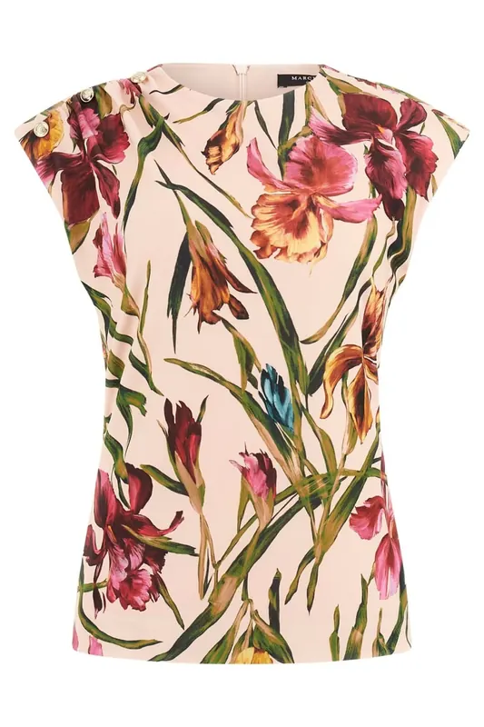 GUESS Remi Sl Draped Top P Iris Moon Blush Bree Maat: S | Blouses Outlet | Dames