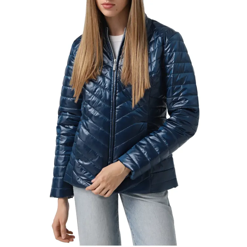 Skechers GO Shield Shine Jacket JA150-TLNV, Damskie, Granatowe, kurtki, poliester, rozmiar: XL