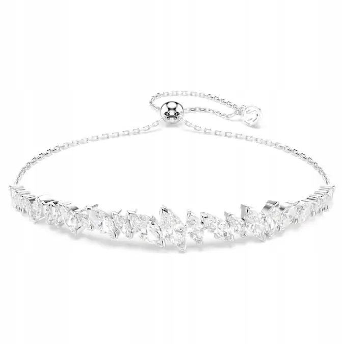 Bransoletka Swarovski Mesmera Stal rodowana Cyrkonia Regulowana