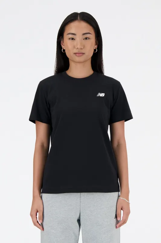 New Balance Sport Essentials Jersey T-shirt Black Maat: S | Sport Shirts Outlet | Dames | Zwart