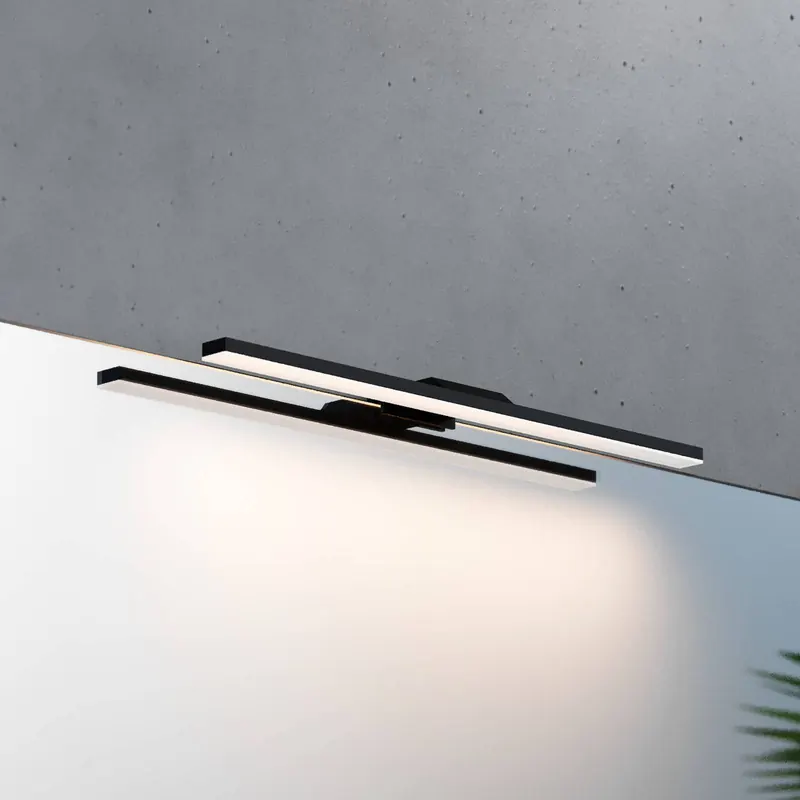Kinkiet do łazienki LED Modena IP44 czarny, 4000 K, szerokość 40 cm