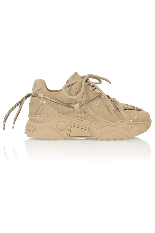 DWRS label Jupiter Studs Beige Maat: 37 | Sneakers Outlet | Dames | Beige