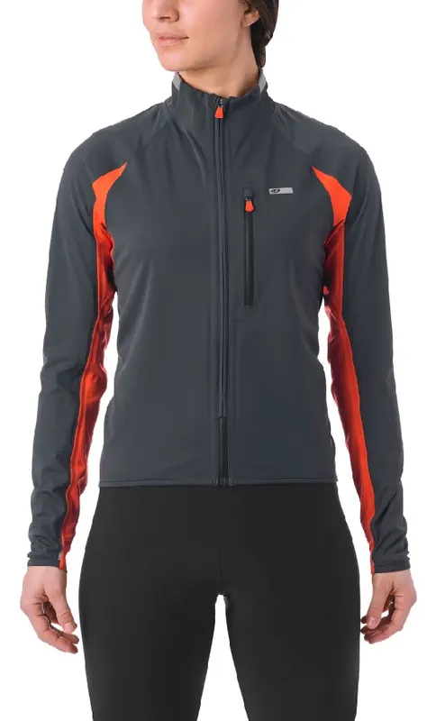 GIRO Kurtka damska CHRONO PRO NEOSHELL (POLARTEC NEOSHELL) Przeciwdeszczowa Oddychająca czerwony (S)