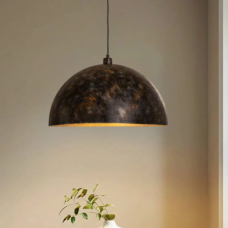 Żyrandol Berceste, Ø 60 cm, postarzane mosiądz, metal