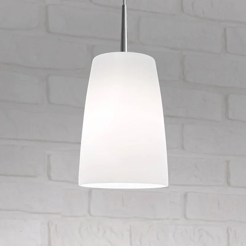 Żyrandol Casablanca Mesa, biały, szkło, średnica 14 cm, E27