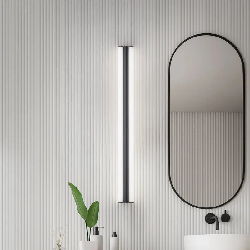 Oświetlenie lustra LED Helestra LOOM, długość 120 cm, czarna, IP44