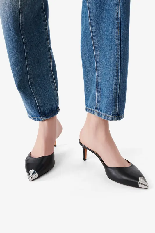 IRO Paris Kaia Mules Black Maat: 36 | Muiltjes Outlet | Dames | Zwart