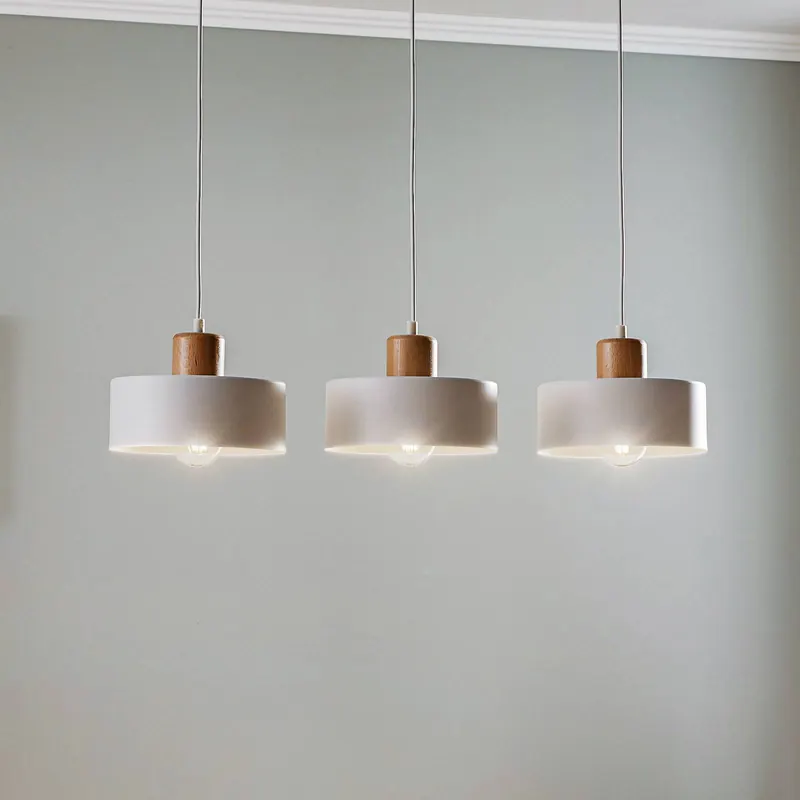 Lampa wisząca Tako, 3-punktowa, biała