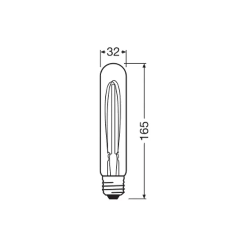 OSRAM LED Vintage 1906, żarówka rurkowa LED, złota, E27, 4,8 W, 822,