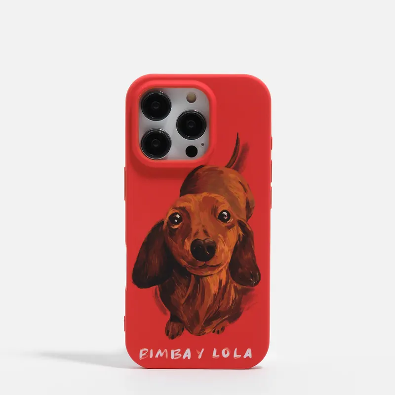 Etui iPhone 16 Pro teckel czerwone
